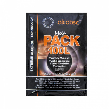 Дрожжи спиртовые Alcotec Megapack 100L (360 гр)