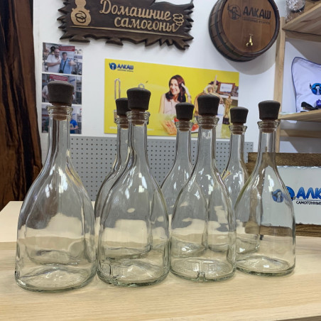Набор бутылок Бэлл 0,7 л с пробками (8 шт)