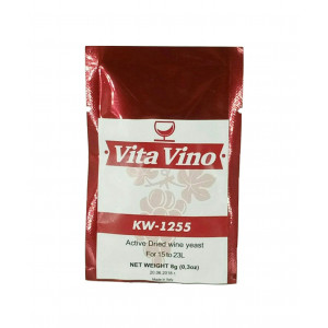 Дрожжи винные Vita Vino KW-1255, 8 гр (для красных вин из винограда и ягод)