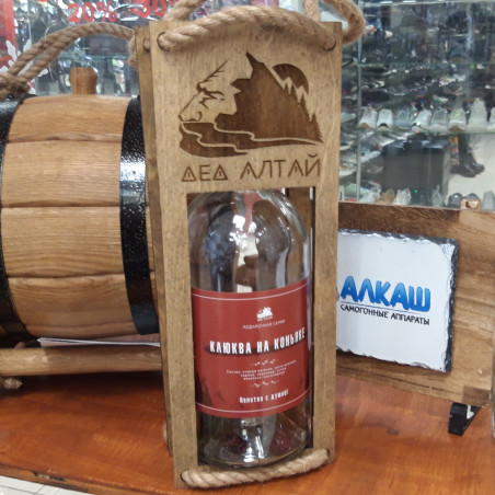 Подарочная переноска для 1 бутылки  Дед Алтай